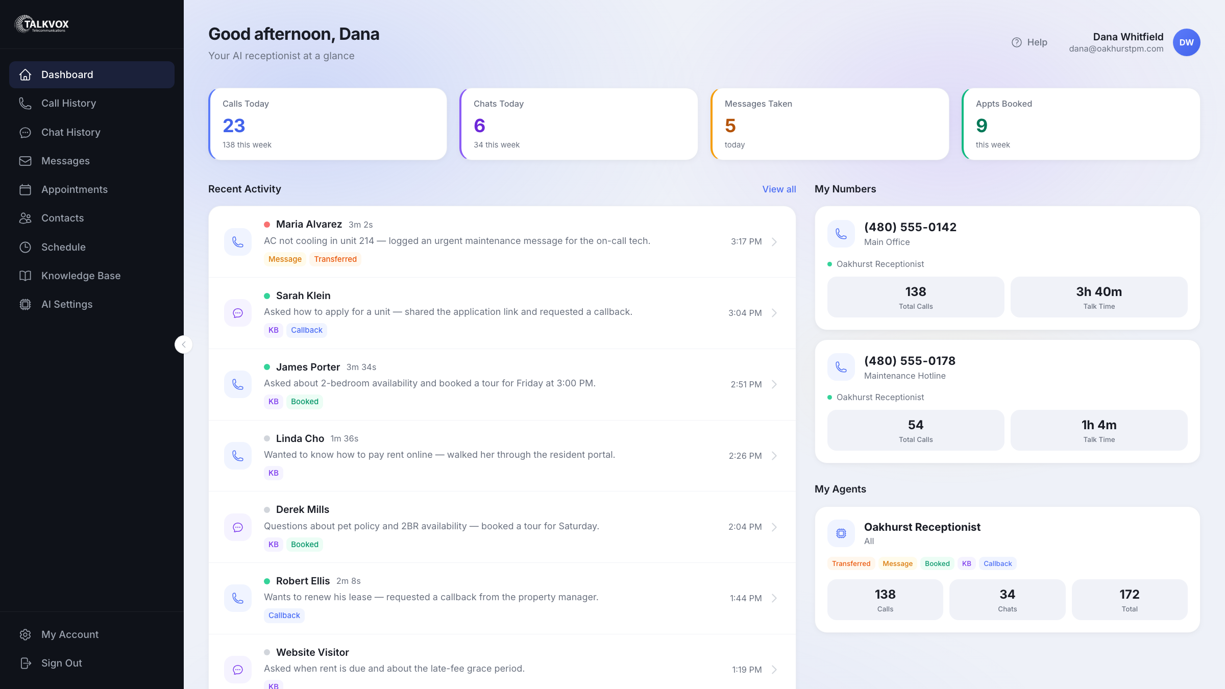 Every call & chat, live — with sentiment